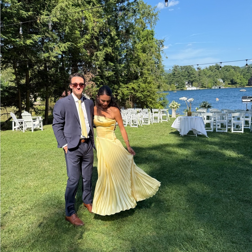 Abercrombie & Fitch Yellow Maxi Dress